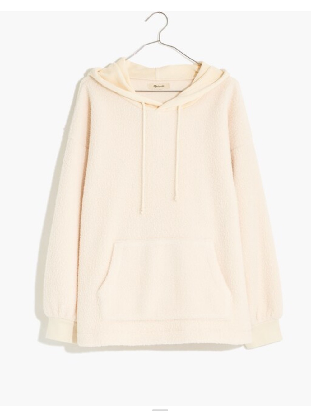 Madewell (Re)sourced Fleece Bubble-Sleeve Hoodie Sweatshir